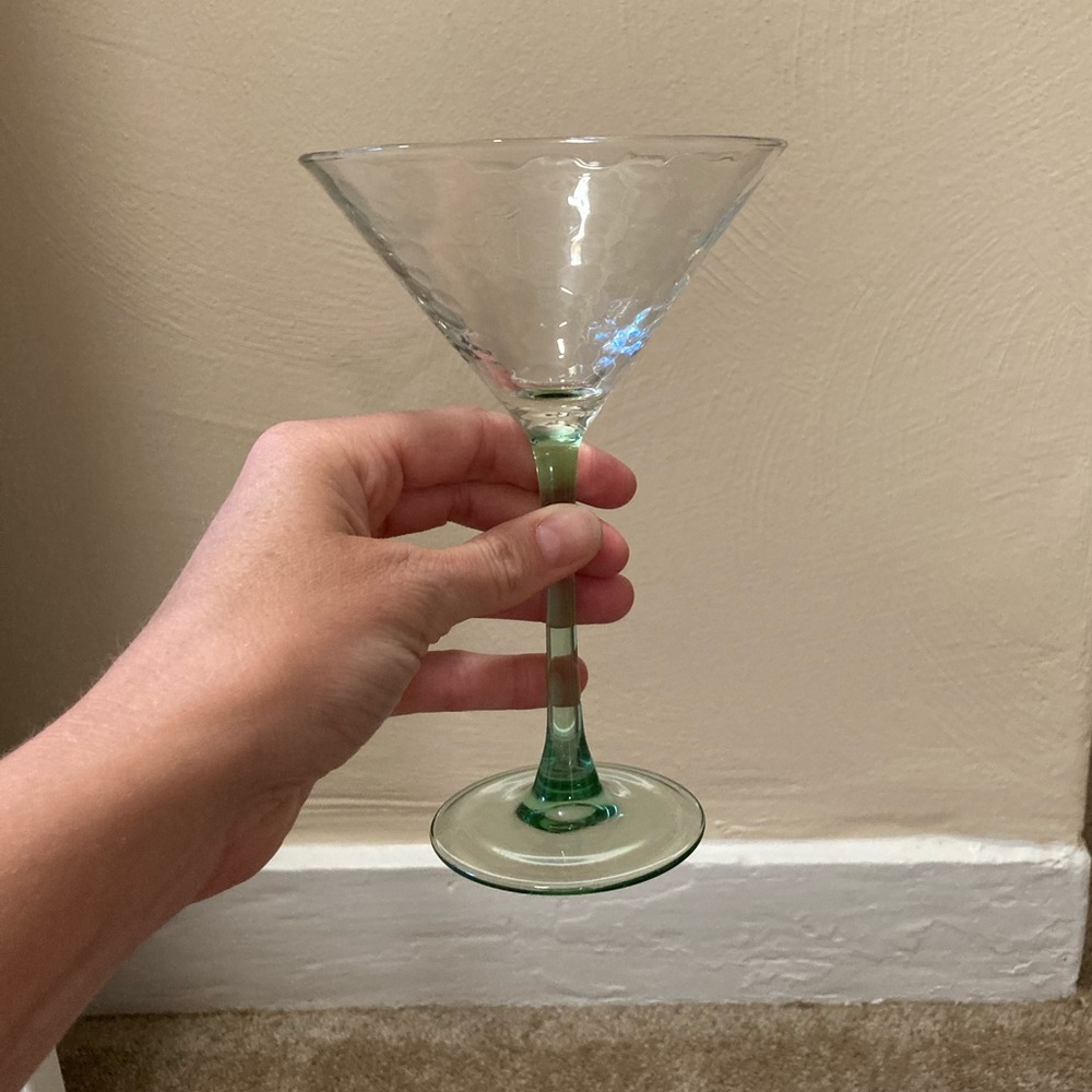 Set of 4 Multi-Colored Martini Glasses - Picture 7 of 8